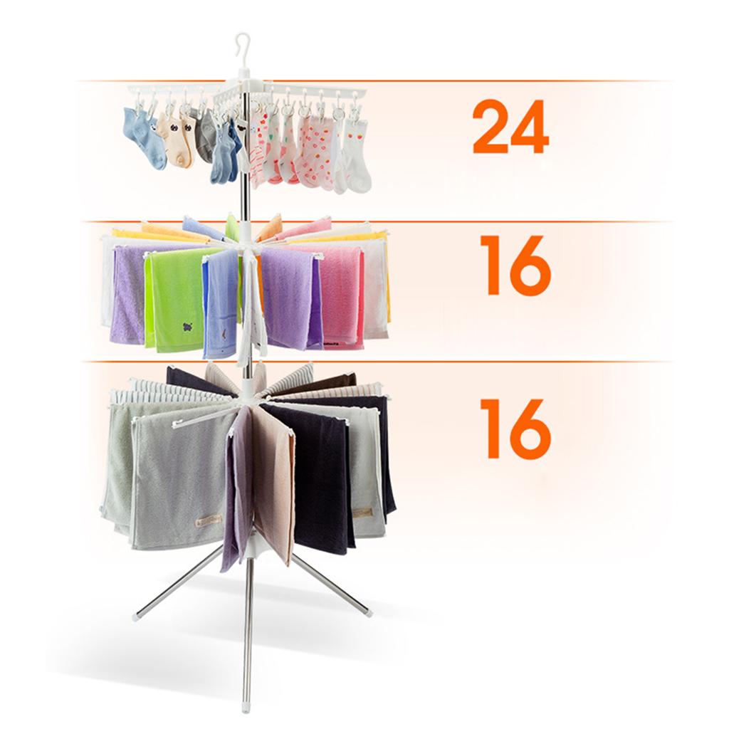3 طبقات قابلة للطي تجفيف الرف  - مراجعة Baby Clothing Drying Rack وسعره