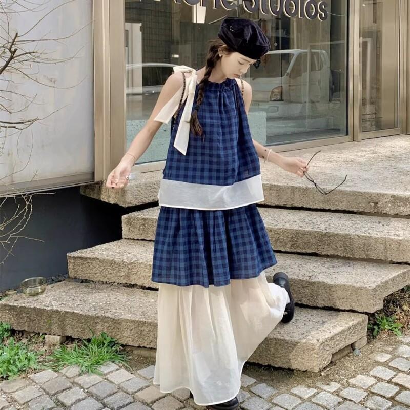 طقم نسائي من قطعتين بنقشة مربع - مراجعة Summer Short Set وسعره