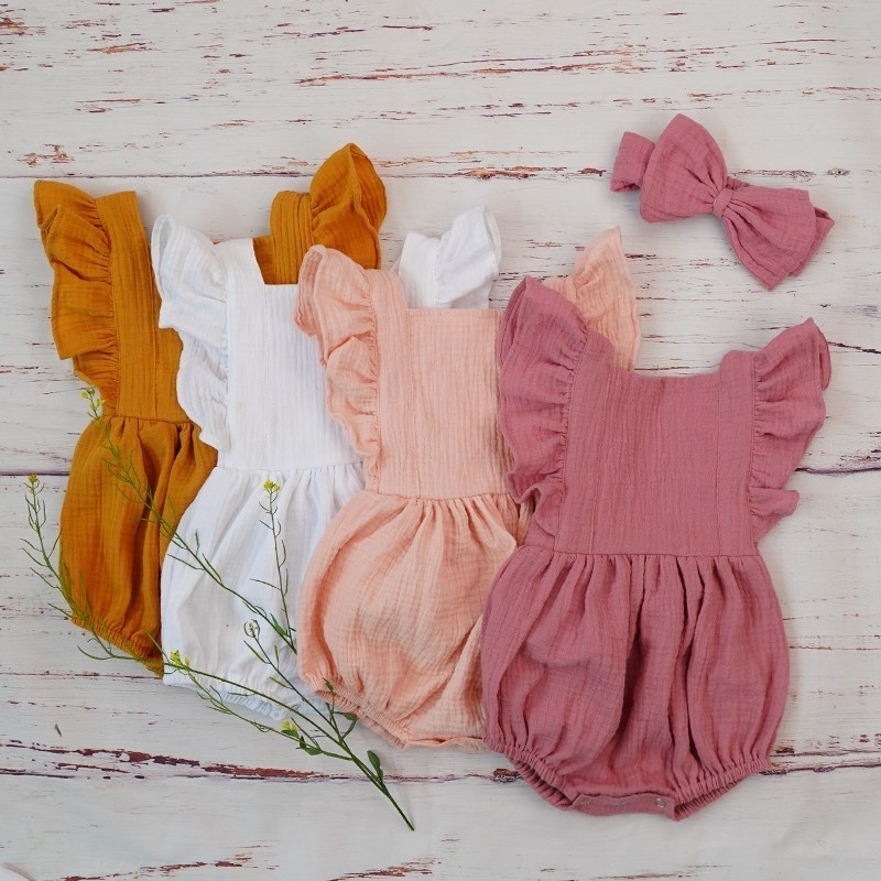 رومبير مزدوج الشاش بكشكشة لحدي - مراجعة Baby Clothing Organic Cotton وسعره