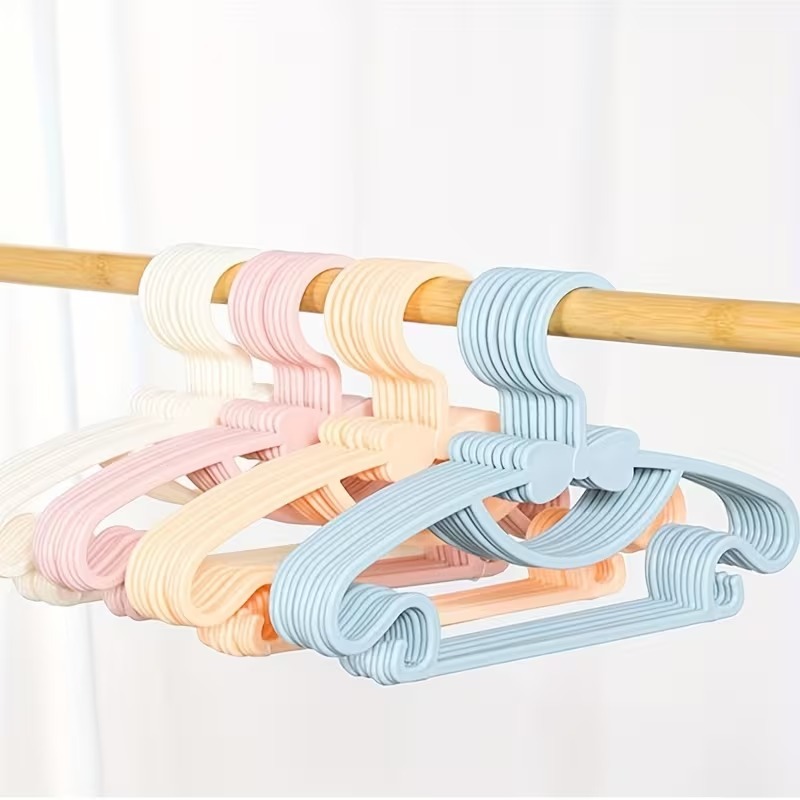 10-100 قطعة الشماعات البلاستيك - مراجعة Baby Clothing Drying Rack وسعره