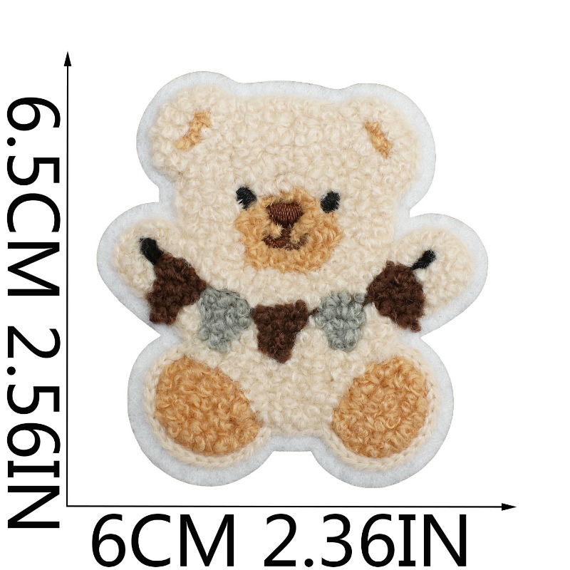 رقع مطرزة بنمط دب لطيف - قابلة - مراجعة Baby Clothing Types وسعره