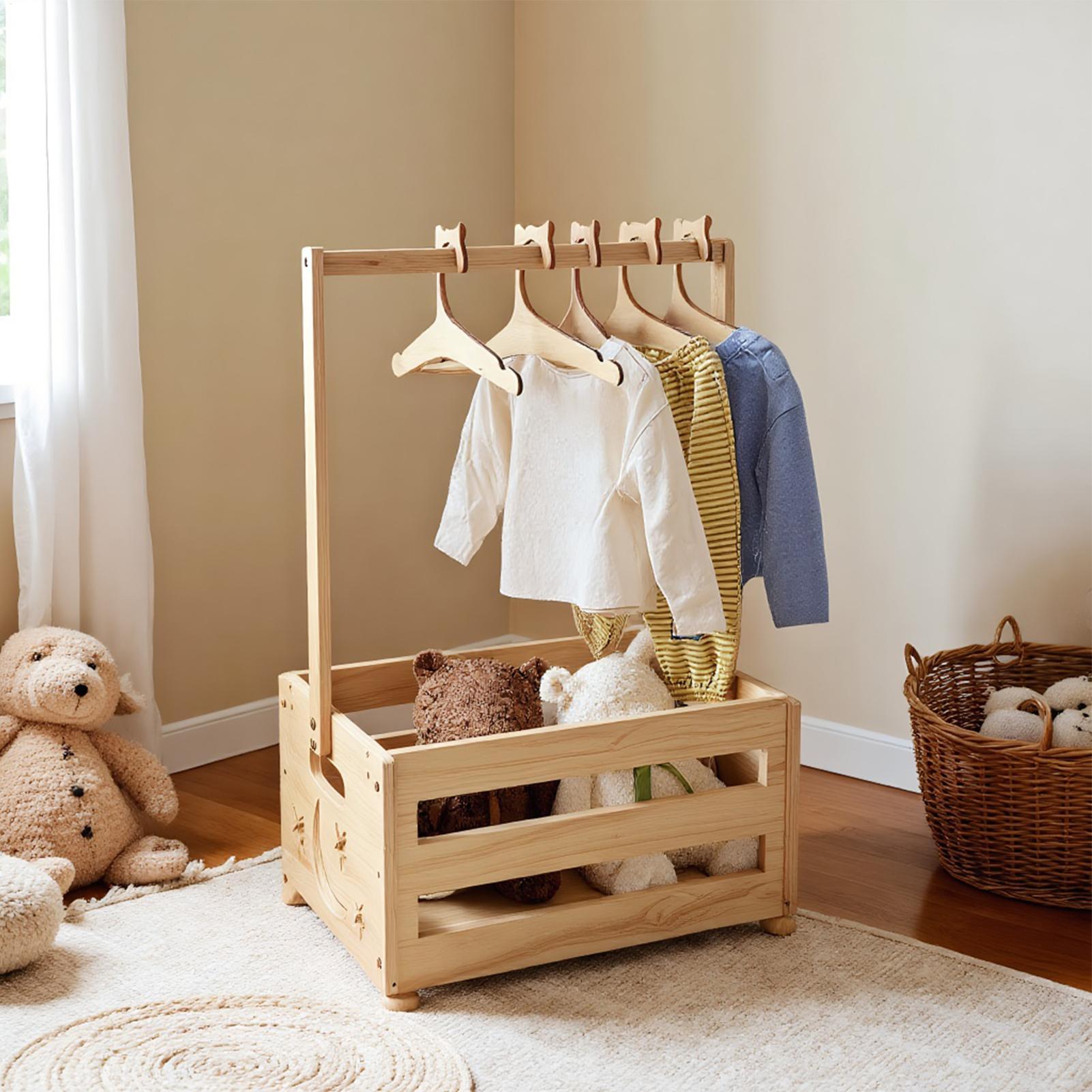 صندوق تخزين ملابس الطفل مع 5 ش - مراجعة Baby Clothing Rack For Baby Shower وسعره
