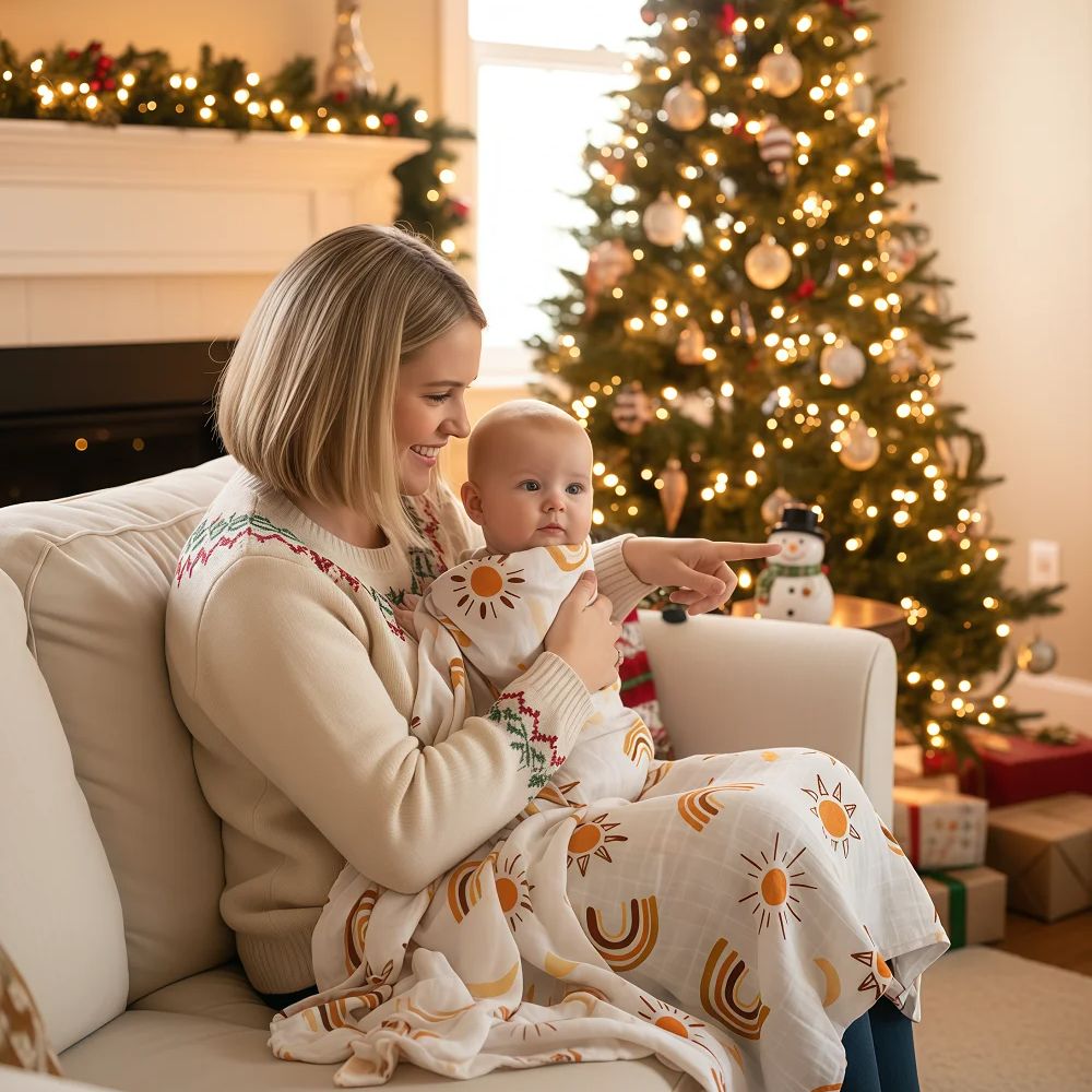 غطاء قماط من ألياف القطن العضو - مراجعة Baby Clothing Organic Cotton وسعره