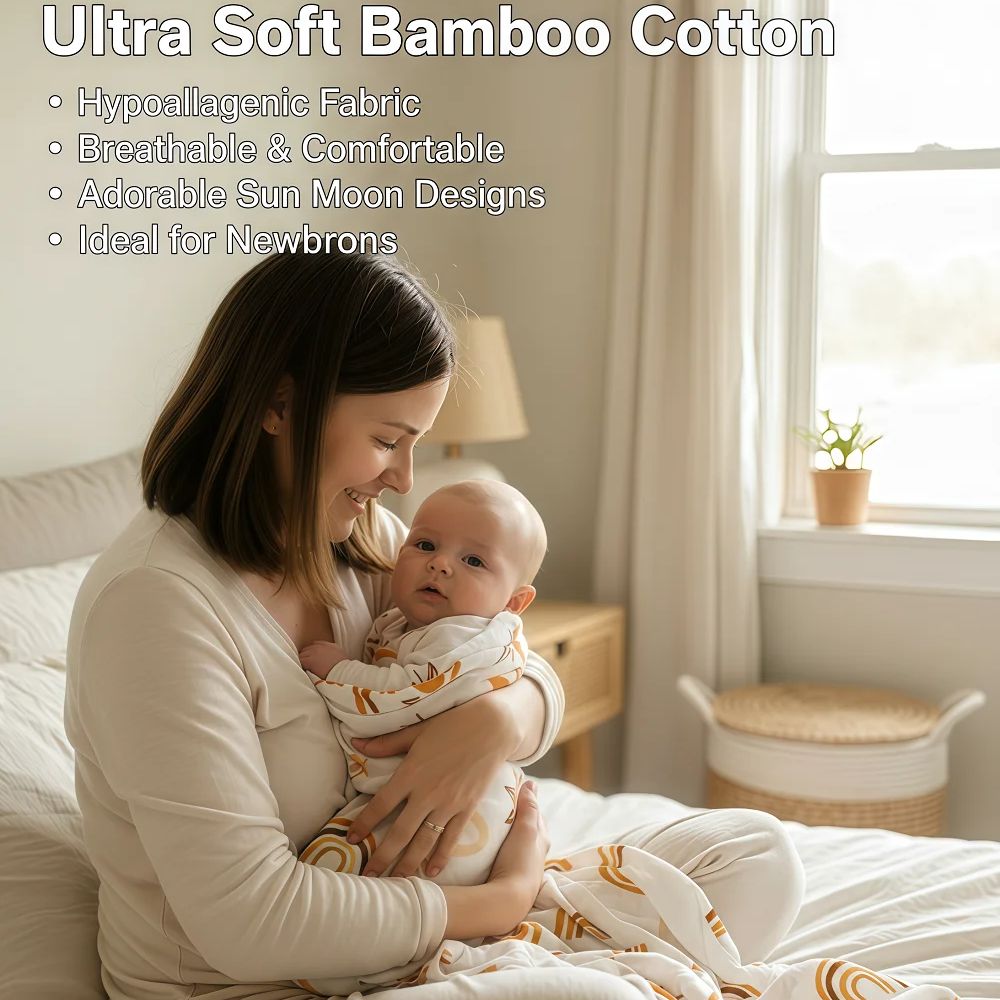 غطاء قماط من ألياف القطن العضو - مراجعة Baby Clothing Organic Cotton وسعره