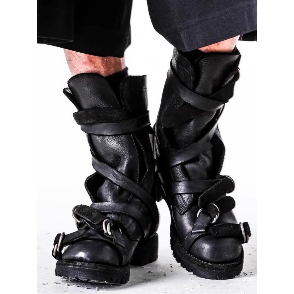 الرجال الجلود دراجة نارية الأح - مراجعة Soft Sole Booties وسعره