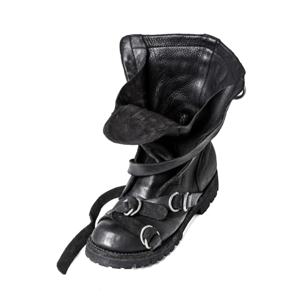 الرجال الجلود دراجة نارية الأح - مراجعة Soft Sole Booties وسعره